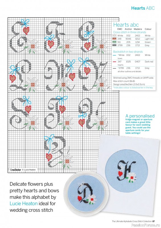 Коллекция вышивки в журнале «Cross Stitch Collection - The Ultimate Alphabets 2026»