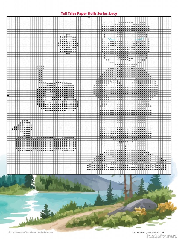 Коллекция вышивки в журнале &laquo;Just CrossStitch - Summer 2026&raquo;
