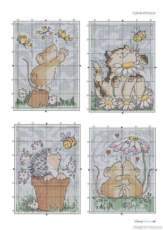 Коллекция вышивки в журнале «Ultimate CrossStitch Flowers - 2025»