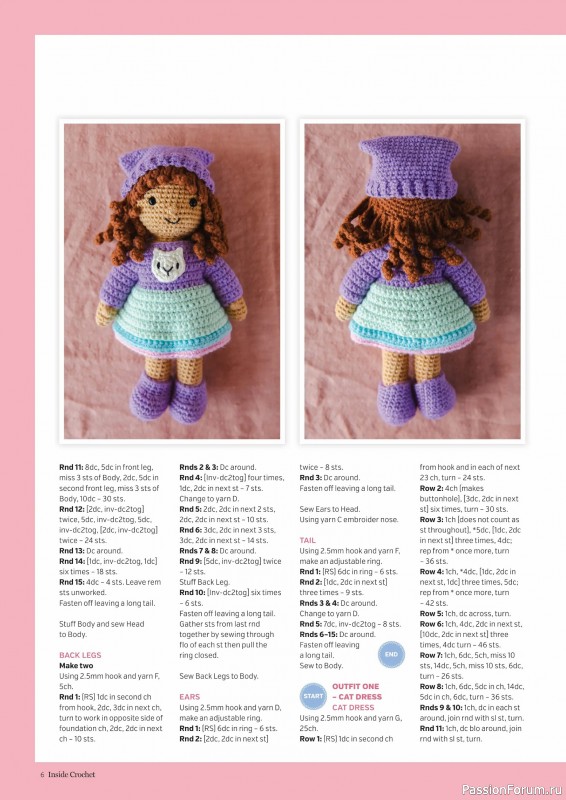 Вязаные проекты крючком в журнале «Inside Crochet №183 2025»
