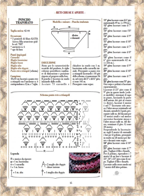 Вязаные проекты крючком в журнале «Piu Maglia №33 2023