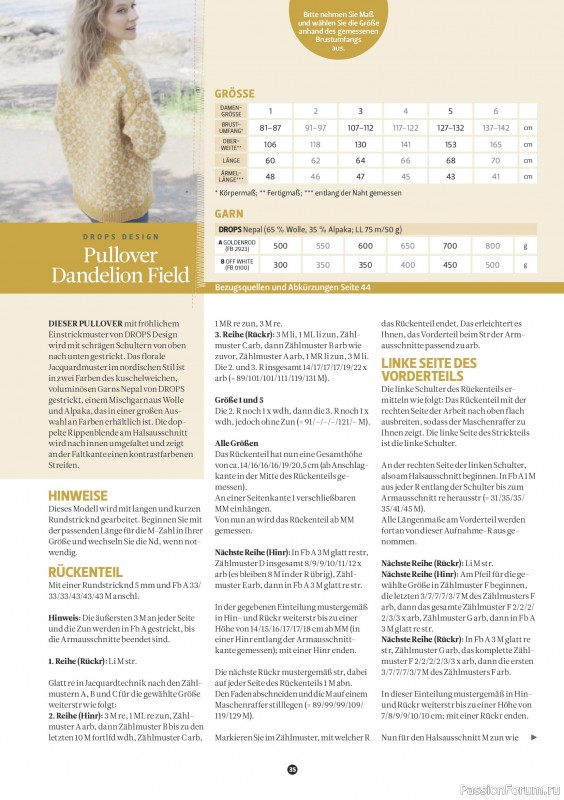 Вязаные проекты спицами в журнале &laquo;The Knitter №81 2026 Germany&raquo;