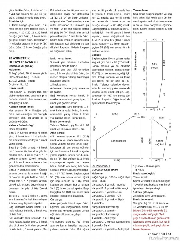Вязаные проекты в журнале &laquo;Burda Orgu №2 2026&raquo;
