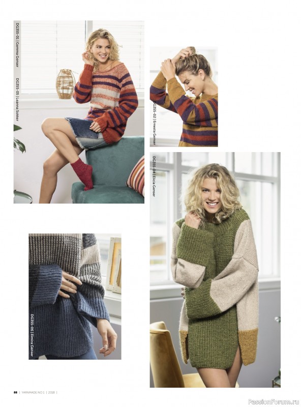 Вязаные проекты в журнале &laquo;Yarnmade №1 2018 Spring & Summer&raquo;.