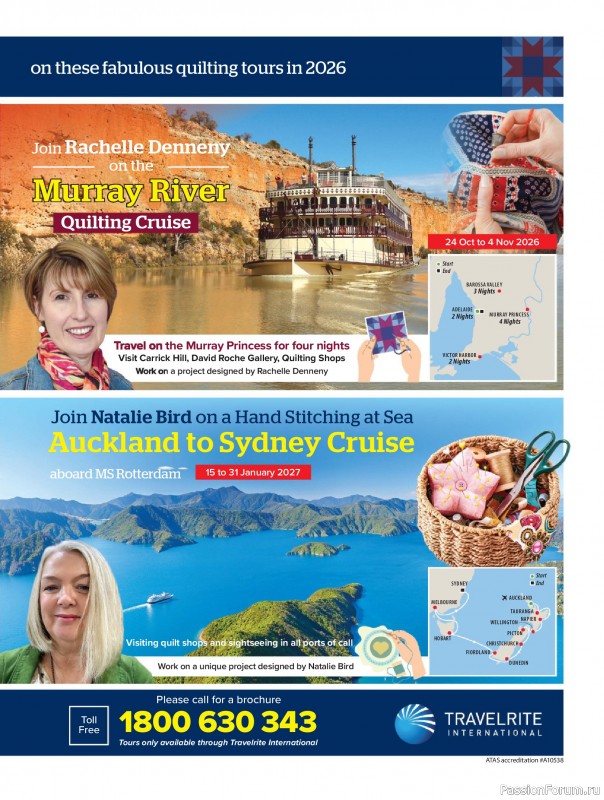 Коллекция проектов для рукодельниц в журнале &laquo;Australian Homespun - February-March 2026&raquo;