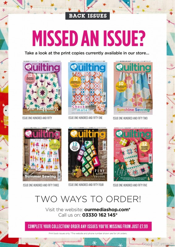 Коллекция проектов для рукодельниц в журнале «Love Patchwork & Quilting №156 2025»