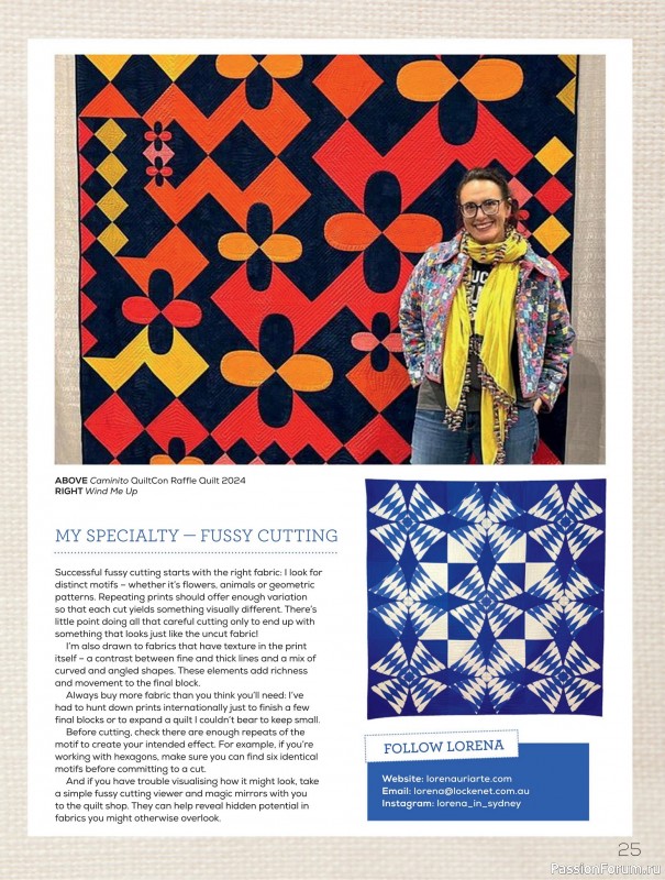 Коллекция проектов для рукодельниц в журнале «Quilters Companion №135 2025»