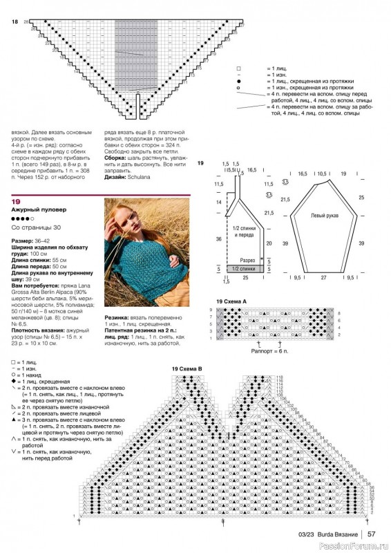 Вязаные модели в журнале «B-Вязание №3 2023»