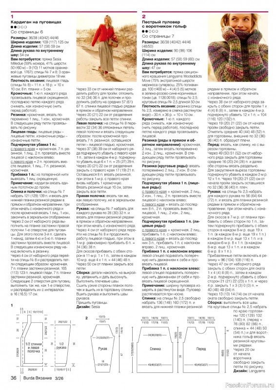 Вязаные модели в журнале &laquo;B-Вязание №3 2026&raquo;