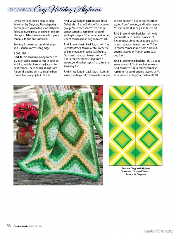 Вязаные проекты крючком в журнале &laquo;Crochet World - Winter 2026&raquo;