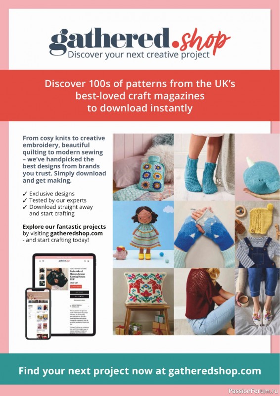 Вязаные проекты спицами в журнале «The Knitter №224 2026»