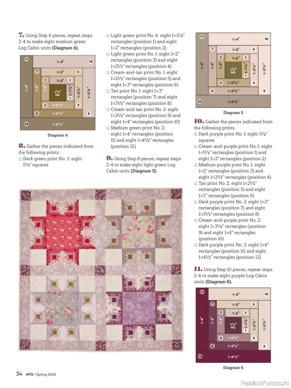 Коллекция проектов для рукодельниц в журнале &laquo;American Patchwork & Quilting №199 2026&raquo;