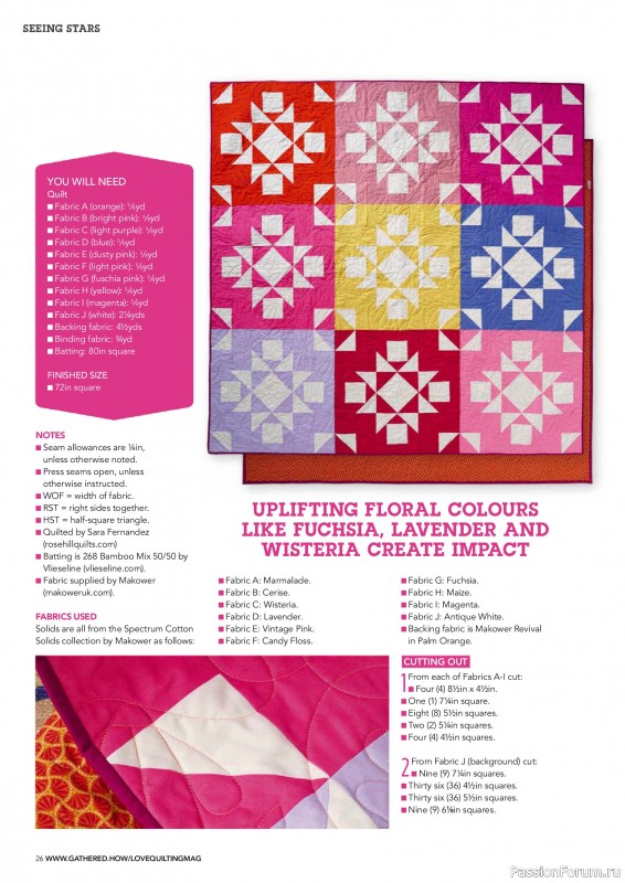 Коллекция проектов для рукодельниц в журнале «Love Patchwork & Quilting №153 2025»