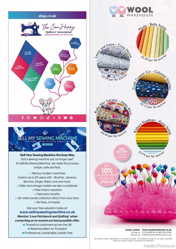 Коллекция проектов для рукодельниц в журнале &laquo;Love Patchwork & Quilting №161 2026&raquo;