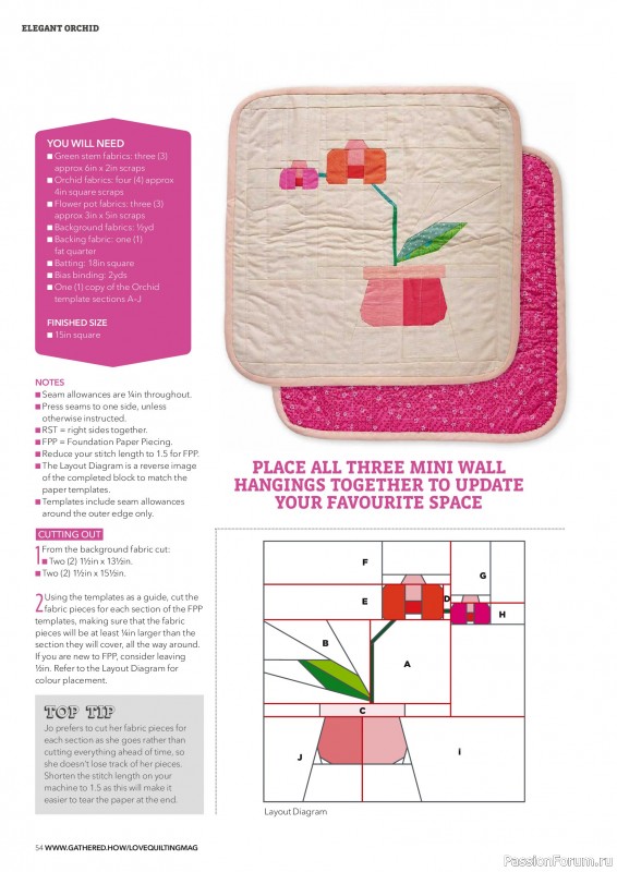 Коллекция проектов для рукодельниц в журнале &laquo;Love Patchwork & Quilting №162 2026&raquo;