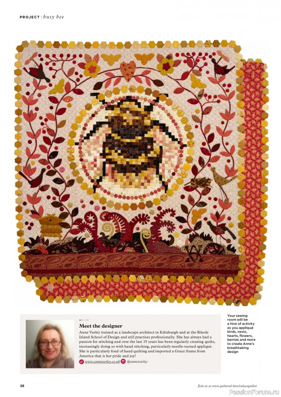 Коллекция проектов для рукодельниц в журнале «Todays Quilter №130 2025»