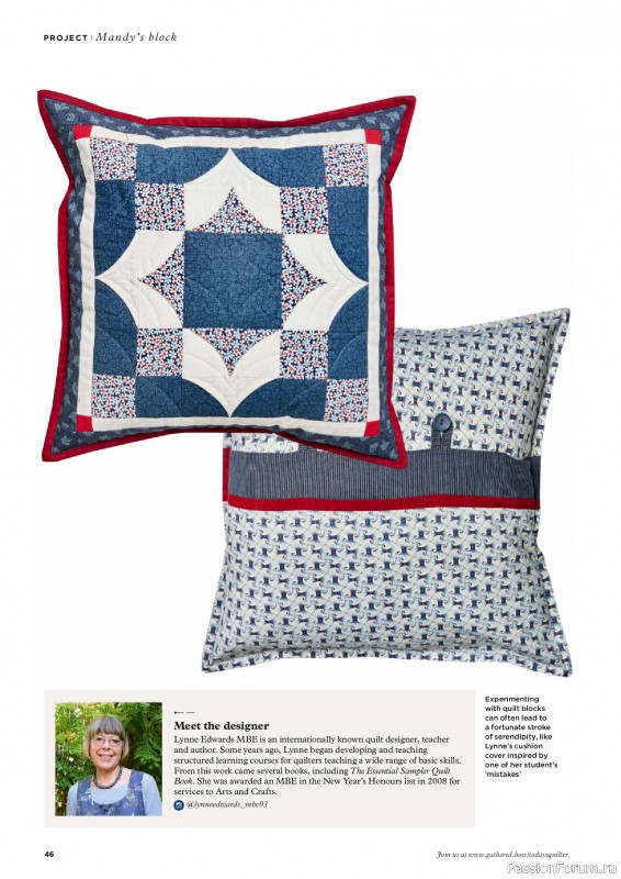 Коллекция проектов для рукодельниц в журнале «Todays Quilter №137 2025»