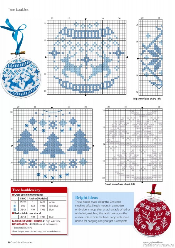 Коллекция вышивки в журнале «Cross Stitch Favourites - Christmas 2024»
