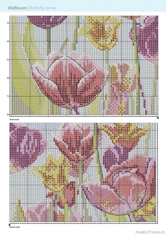 Коллекция вышивки в журнале «Cross Stitch Gold - Floral Collection 2023»