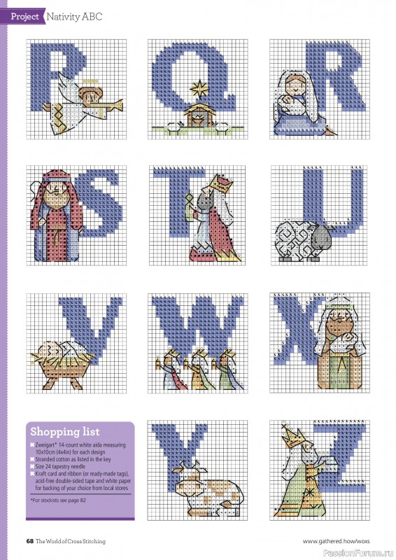 Коллекция вышивки в журнале «The World of Cross Stitching Special №366 2025»