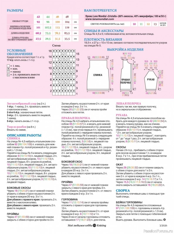 Вязаные модели в журнале &laquo;Knitting. Вязание №3 2026&raquo;