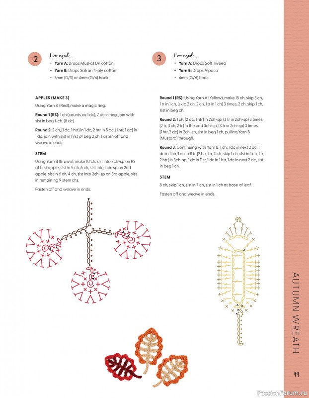 Bязаные проекты в журнале «100 crochet: flowers, plants and petals»