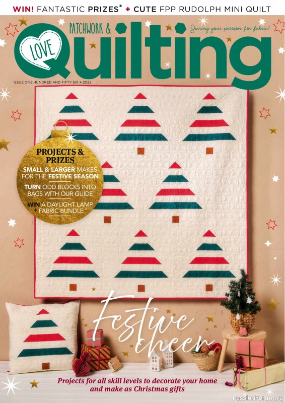 Коллекция проектов для рукодельниц в журнале &laquo;Love Patchwork &amp; Quilting №156 2025&raquo;