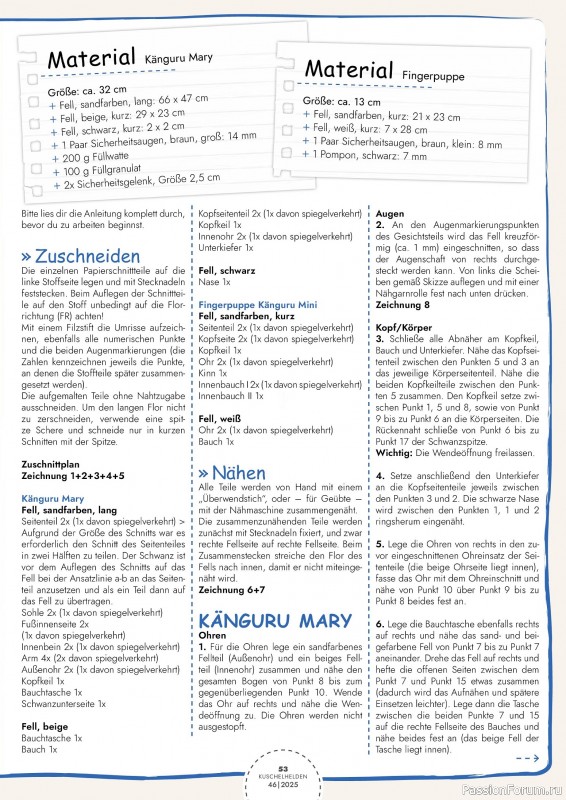 Коллекция проектов для рукодельниц в журнале «Kuschelhelden Selber Machen - Marz 2025»