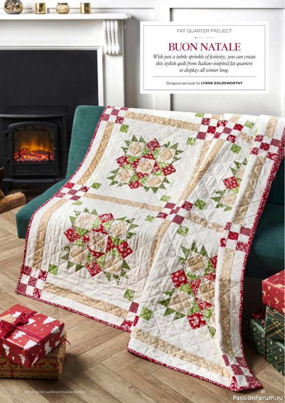 Коллекция проектов для рукодельниц в журнале «Todays Quilter №133 2025»