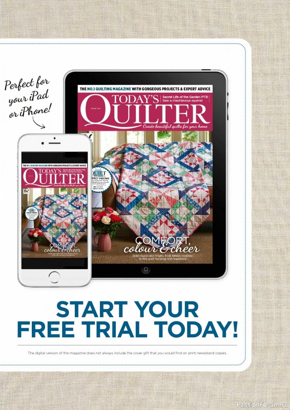 Коллекция проектов для рукодельниц в журнале «Todays Quilter №144 2026»