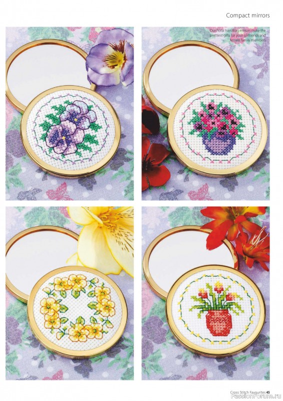 Коллекция вышивки в журнале «Cross Stitch Favourites - Flowers 2026»