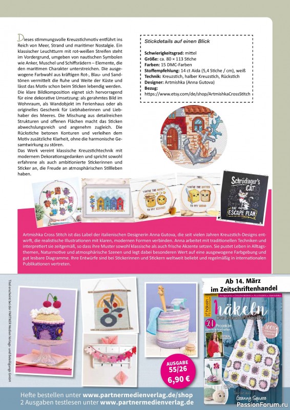 Коллекция вышивки в журнале &laquo;Kreuzstich Motive №33 2026&raquo;
