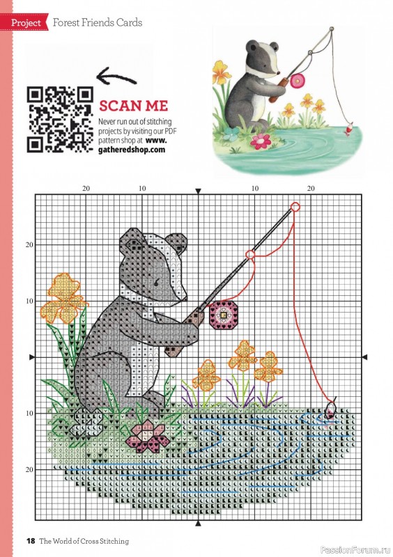 Коллекция вышивки в журнале «The World of Cross Stitching №374 2026»