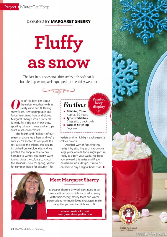 Коллекция вышивки в журнале «The World of Cross Stitching Special №366 2025»