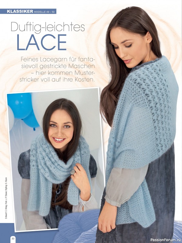 Вязаные модели в журнале &laquo;Hundert Seiten voller Ideen №1 2026 - Tucher & Schals&raquo;