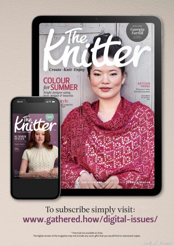 Вязаные модели в журнале «The Knitter №179 2022»