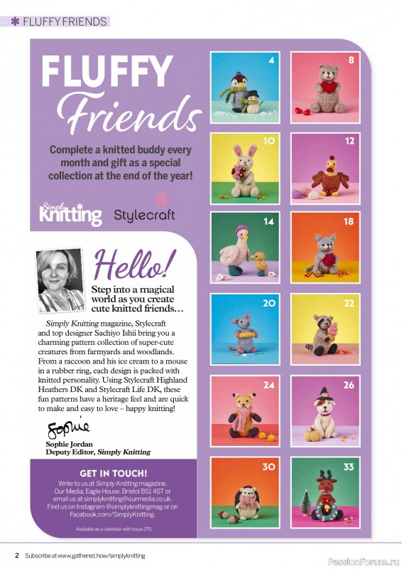 Вязаные проекты крючком в журнале «Simply Knitting №270 2025»