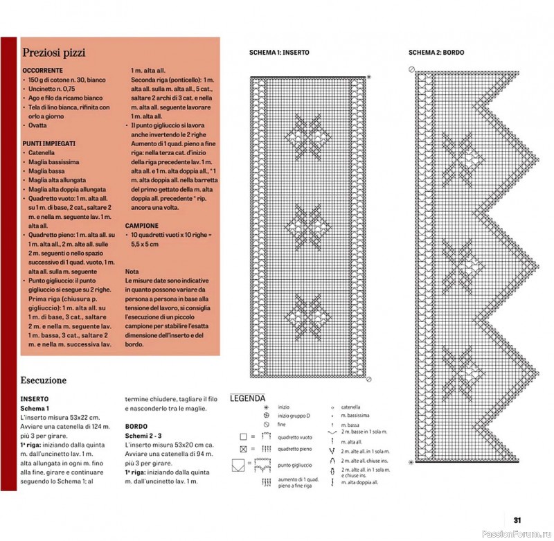 Вязаные проекты в журнале «Uncinetto Manuale Filet №13 2024»