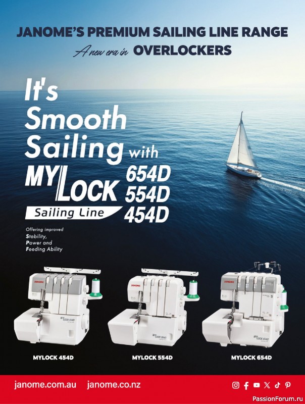 Коллекция проектов для рукодельниц в журнале «Australian Homespun №228 2025»