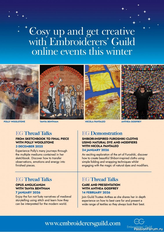 Коллекция проектов для рукодельниц в журнале «Stitch Magazine №158 2025»