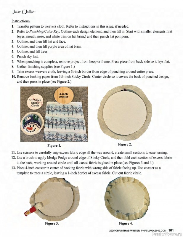 Коллекция вышивки в журнале «Punch Needle & Primitive Stitcher - Winter 2025»