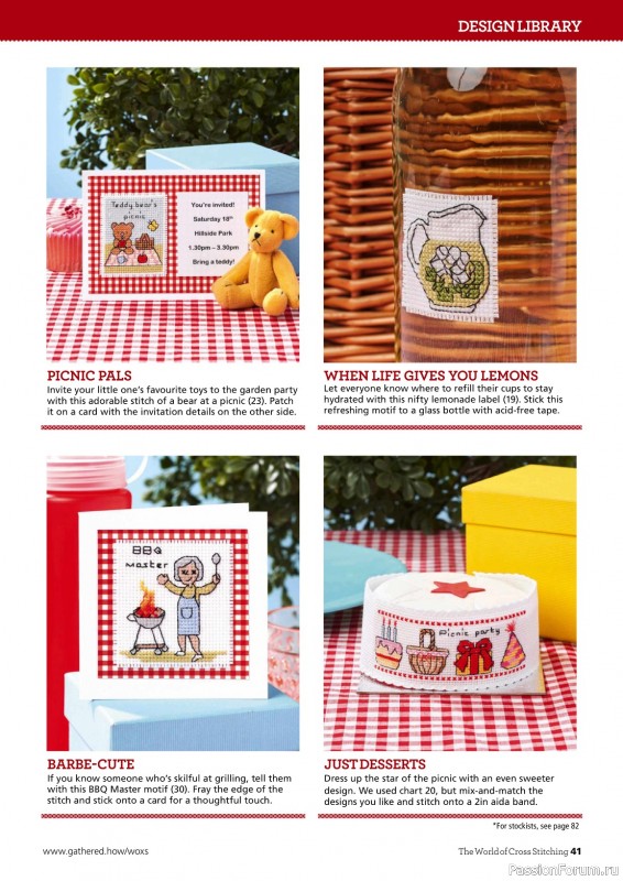 Коллекция вышивки в журнале «The World of Cross Stitching №345 2024»