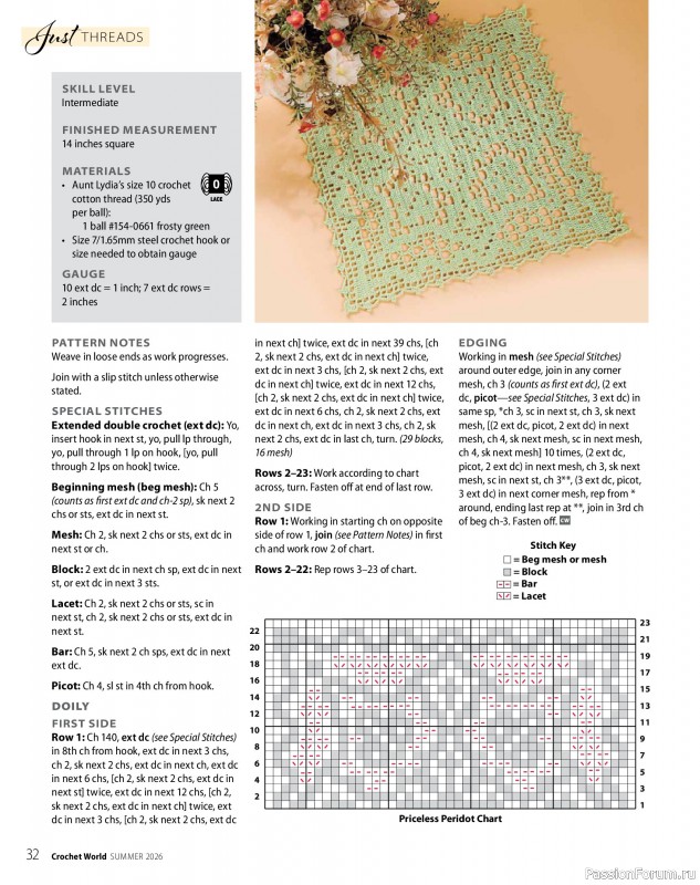 Вязаные проекты крючком в журнале &laquo;Crochet World - Summer 2026&raquo;