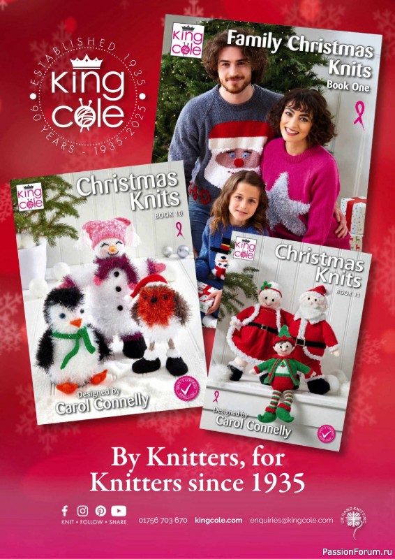 Вязаные проекты крючком в журнале «Simply Knitting - Your Knitted Christmas - 2025»