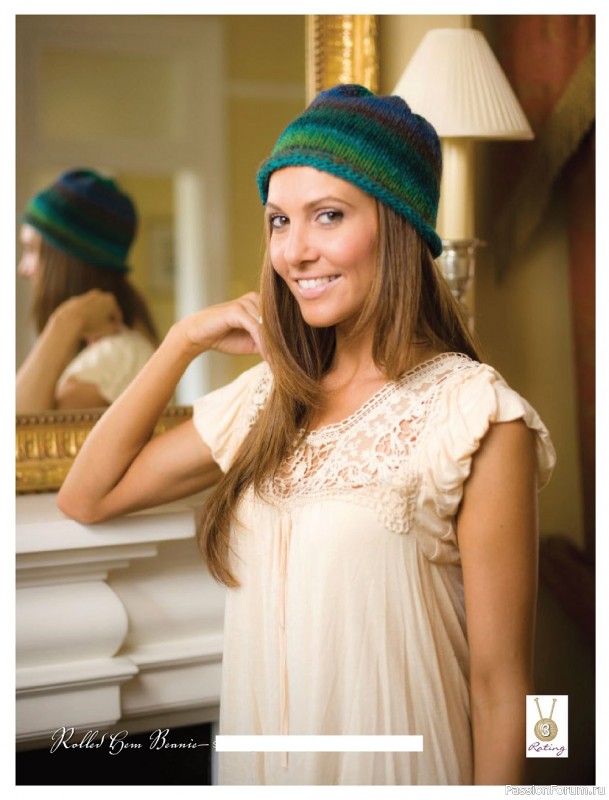 Вязаные проекты спицами в журнале «Beanies & Scarves №1 2022»