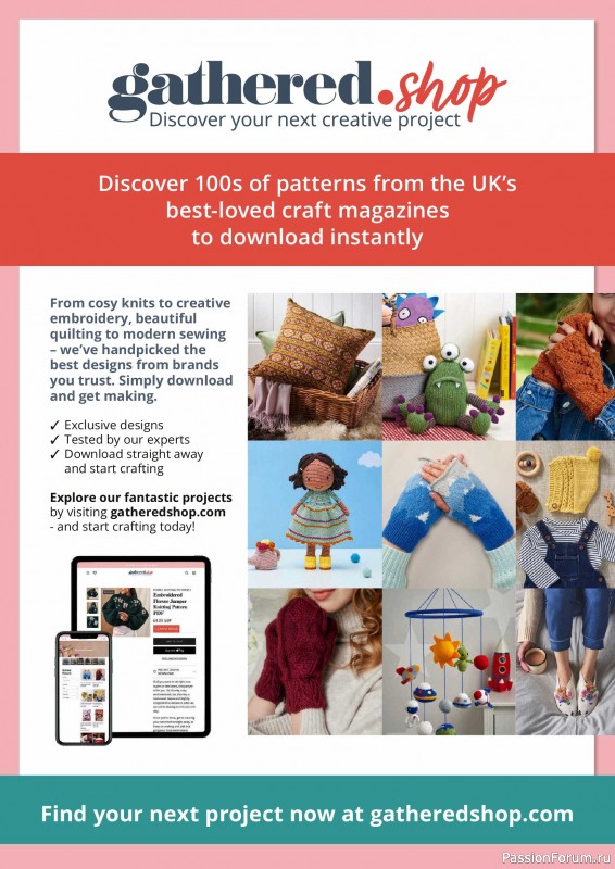 Вязаные проекты спицами в журнале «The Knitter №227 2026»