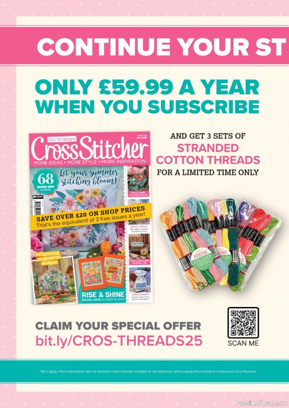 Коллекция вышивки в журнале «CrossStitcher №424 2025»