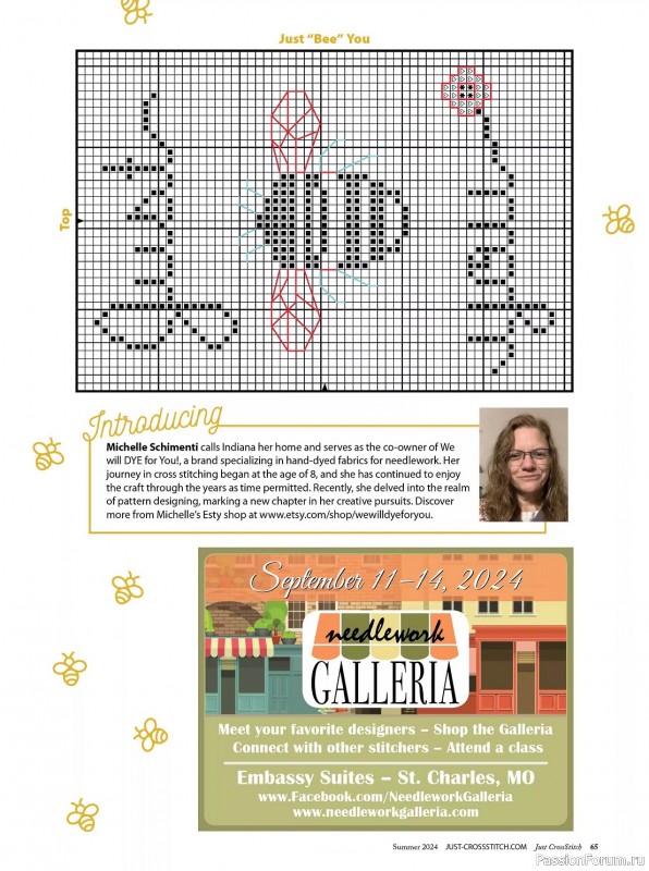 Коллекция вышивки в журнале «Just CrossStitch - Summer 2024»