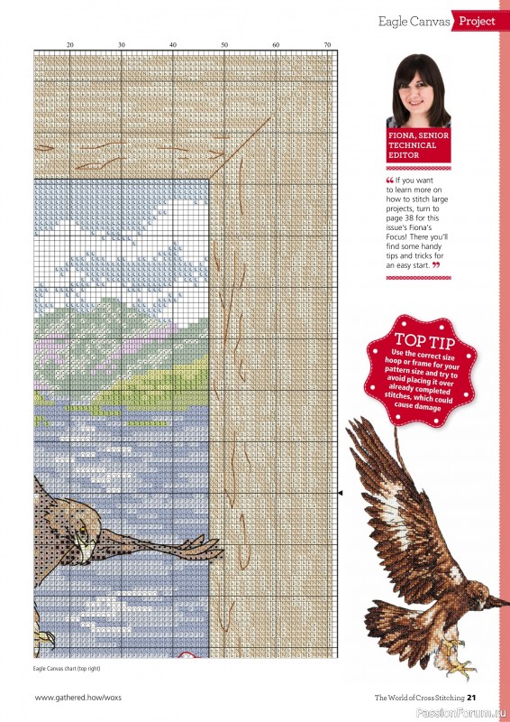 Коллекция вышивки в журнале «The World of Cross Stitching №345 2024»