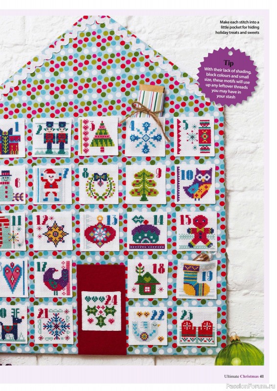 Коллекция вышивки в журнале «Ultimate CrossStitch - Christmas 2025»